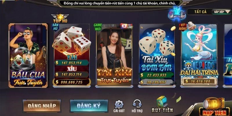 Tổng hợp Các thể loại game bài trong B52